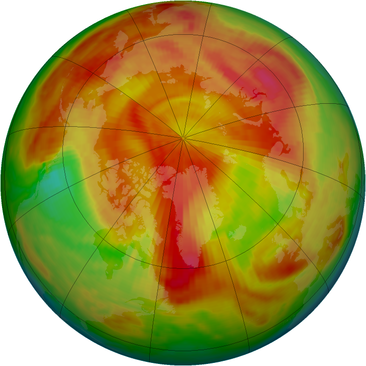 Arctic ozone map for 01 May 1980